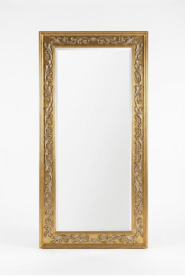 Miroir Miroir mural Baroque Rococo Planchers Salon Salle de bain Bois Verre Design SP 6420