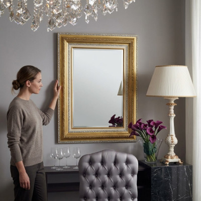 Chic Classic Designer Miroir Grand Miroir Mural Rétro Maison de Campagne Baroque Neuf SP6040