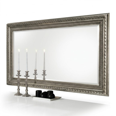 Miroir fait main miroir sur pied grand dans un cadre en bois fabriqué en vrai bois