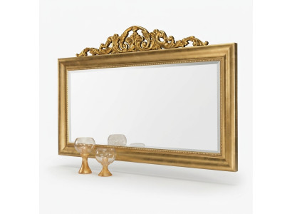 Miroir Miroir mural Rectangulaire Miroir de couloir en bois Miroir à décor de mur Baroque