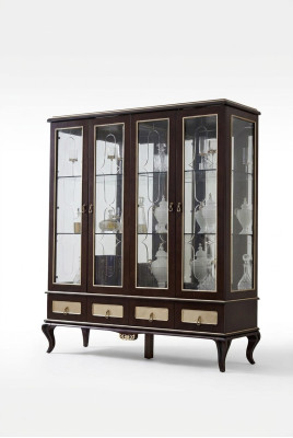 Vitrine de design classique Armoire Italienne de meubles Vitrines en verre nouvelle