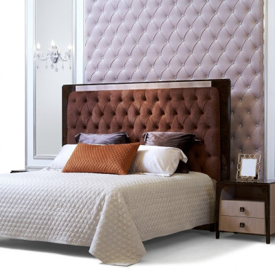 Lit de luxe Double lits Design Hôtel Mariage Chambre à coucher Textile
