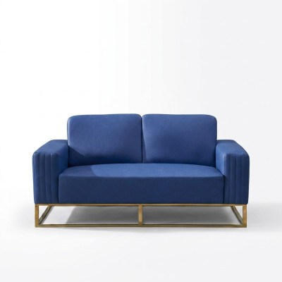 Canapé canapé en cuir synthétique design noble 2 places meubles classiques de designer