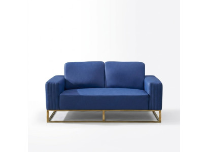 Canapé canapé en cuir synthétique design noble 2 places meubles classiques de designer