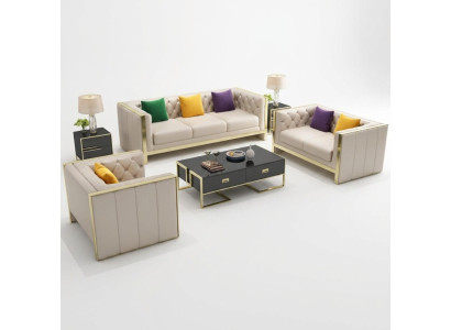 Ensemble de canapé 3+2+1 places Canapé design Canapé rembourré Canapé moderne de luxe