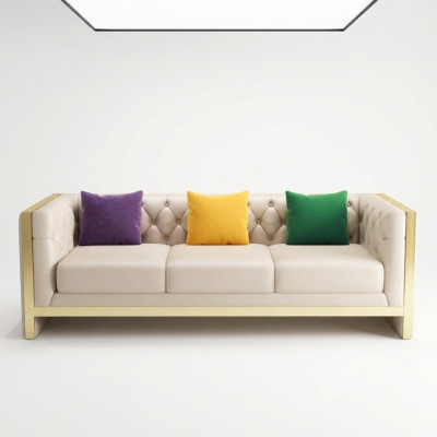 Canapé Design Canapés Rembourrage Canapés Textile Relax Moderne Trois places neuf