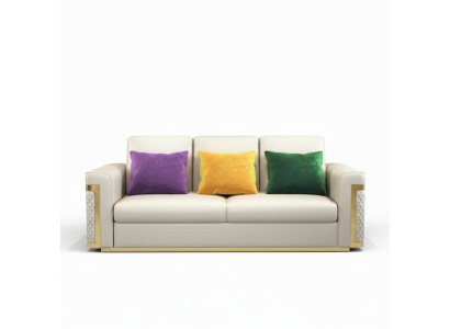 Conception Rembourrage Luxe Siège Canapé Canapé Textile Canapé 3 Places Similicuir trois places!