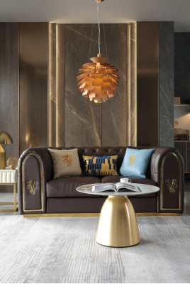 Canapé design trois places, canapés relax trois places, canapé rembourré, siège Chesterfield neuf