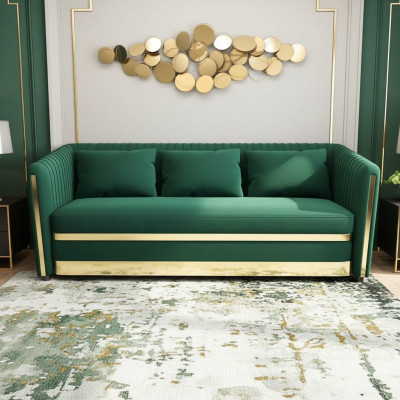 Canapé trois places en tissu design Siège de canapé 3 places Canapés de salon Mobilier de chambre Moderne