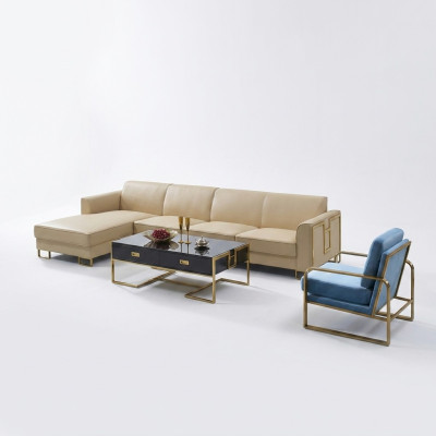 Design Tapisserie Canapé Paysage vivant Canapé d'angle Tapisserie Siège Suite Canapé en forme de L