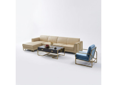 Design Tapisserie Canapé Paysage vivant Canapé d'angle Tapisserie Siège Suite Canapé en forme de L