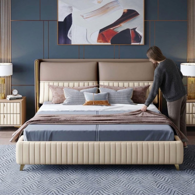 Lit double lit lit lit lit lits de luxe style moderne nouveau de 180x200cm!
