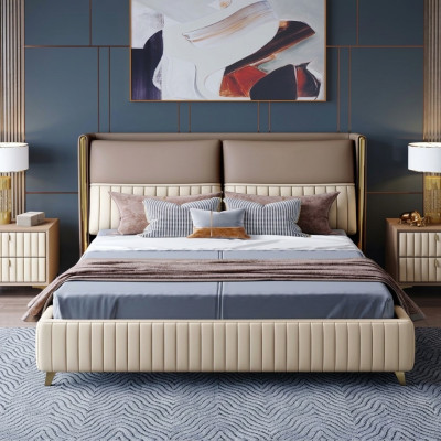 Lit double lit lit lit lit lits de luxe style moderne nouveau de 180x200cm!