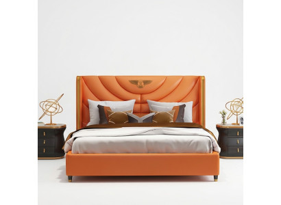 Bois de design Lit Double Luxe Mariage Hôtel Cadre Moderne Chambre de Sommeil