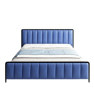 Design Lit double Lit en cuir Lits Lit en cuir Chambre à coucher Rembourrage Mariage 180x200