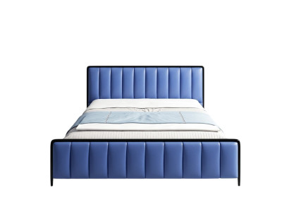 Design Lit double Lit en cuir Lits Lit en cuir Chambre à coucher Rembourrage Mariage 180x200