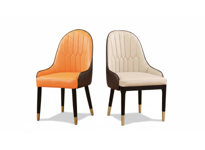 Chaise de luxe design Fauteuils inclinables rembourrés 1x Fauteuil Salon Salle à manger