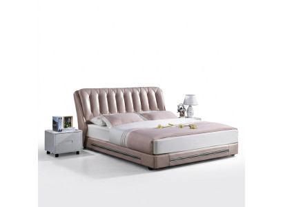 Lit double de style classique anglais, textiles modernes, lits 180x200 cm.