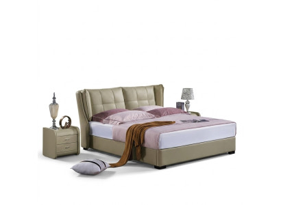Chambre Ensemble complet Lit avec Chevets 3 pièces. Hôtel lit en cuir Lits neufs