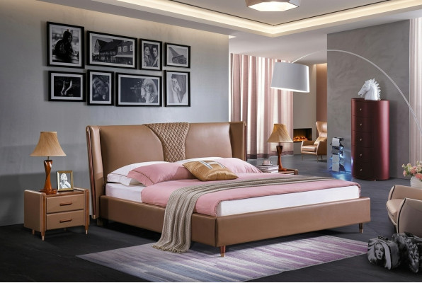 Lit rembourré Mobilier bon marché Paire lit Lits de luxe