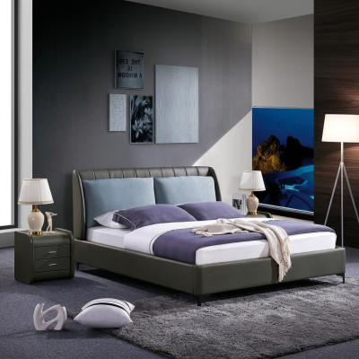 Lit double Chambre Lits Luxe Taupe Lit double Hôtel Ameublement Boue