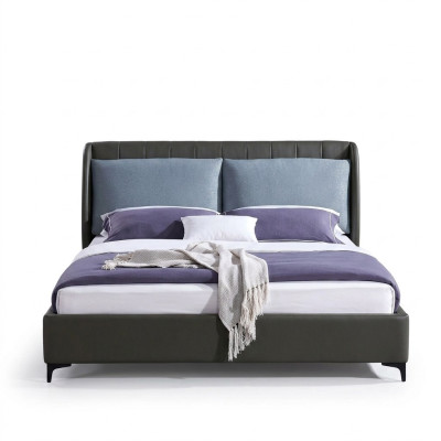 Lit double Chambre Lits Luxe Taupe Lit double Hôtel Ameublement Boue