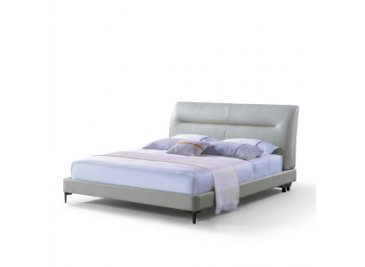 Conception de rembourrage de lit Lits doubles de luxe en cuir dans les chambres de sommeil de luxe de l'hôtel