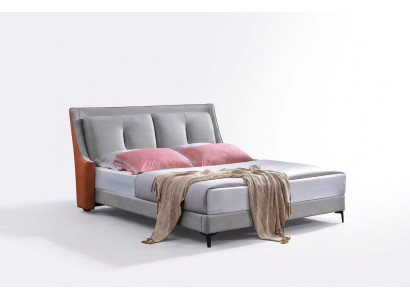 Lit double classique Lits bois Gris Style Chambre à coucher en bois massif nouveau
