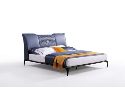 Conception de rembourrage de lit Luxe Lits doubles d'hôtel. Chambre de sommeil de mariage en cuir
