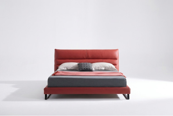Conception de rembourrage de lit, lits doubles décoratifs luxueux Hôtel Dormir Chambre en cuir