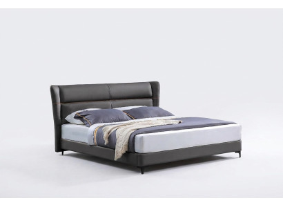 Lit de luxe Lit en cuir Lit rembourré Base de lit Chambre double Lit de mariage Lits
