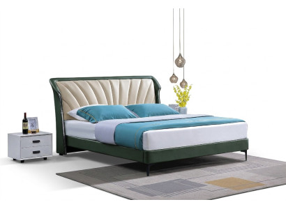 Cadre de lit Tissu Mobilier Luxe Lits Modernes Lit Textile Chambre à coucher Design Nouveau