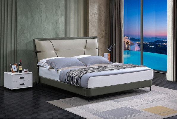 Meubles de luxe Lits Lit double Chambre Lit double Beige Mobilier d'hôtel