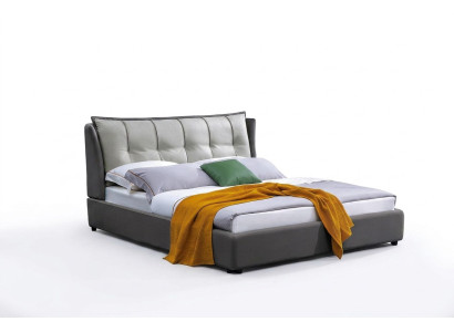 Conception de lit en cuir Double Luxe Mariage Moderne Cadre Hôtel Lits Chambre de sommeil