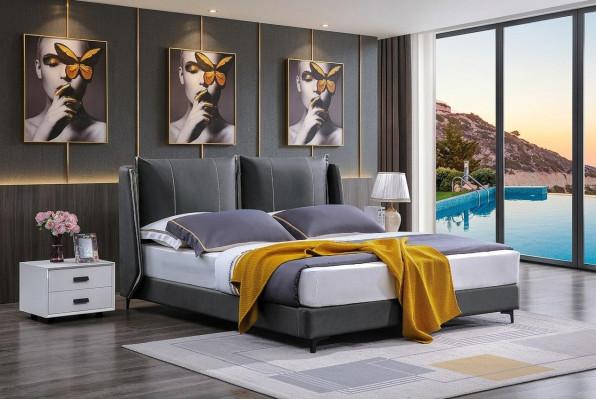Lit double Chambre Lits Luxe Lit double Beige Mobilier Hôtel Aménagement Mobilier
