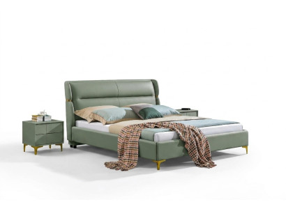 Lit double classique Lits en bois Chambre à coucher Mobilier italien