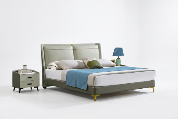 Lit double Mobilier de luxe Lits Chambre Lit double Beige Hôtel
