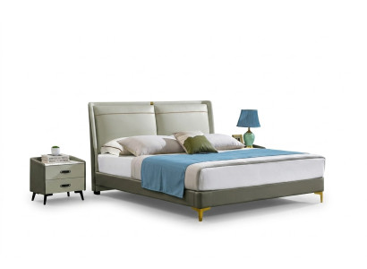 Meubles de chambre de luxe Conception de lit Rembourrage Lit de mariage Lits doubles