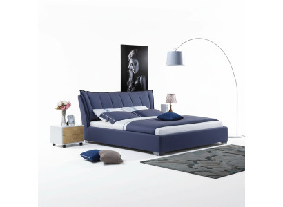 Design de rembourrage de lit de luxe Double Décor Lit Hôtel Sommeil Chambre de luxe