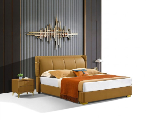Lit double Mobilier orange Lits Chambre Lit double Beige Hôtel