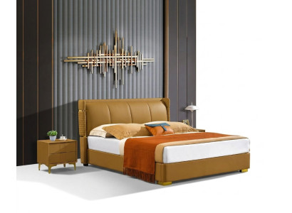 Lit double Mobilier orange Lits Chambre Lit double Beige Hôtel