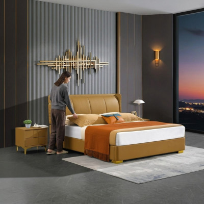 Les lits doubles classiques de l'Hôtel lits 180x200 meubles de luxe pour chambre.