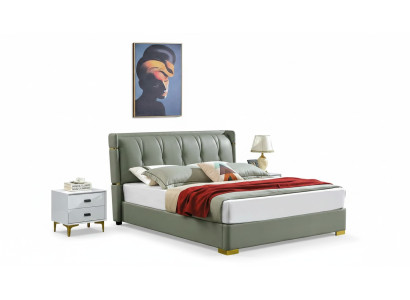 Lit double mobilier beige Lits Chambre Double lit beige Hôtel