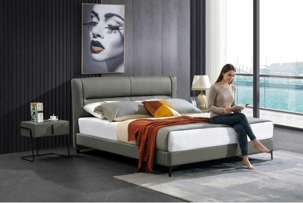 Lits doubles Royal Lit Chambre de luxe Lit en bois 180x200 cm de luxe