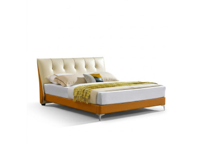 Lit de luxe en tissu pour hôtel double 180x200 de design et de décoration.