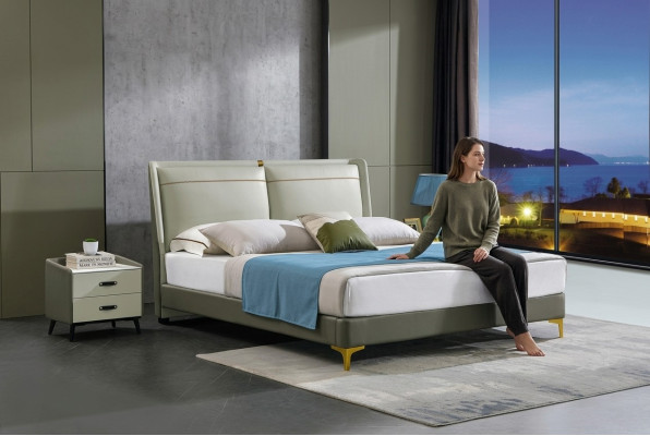 Chambre 3 pièces. Ensemble lit 2x Table de chevet Console Lits Doubles Hôtel