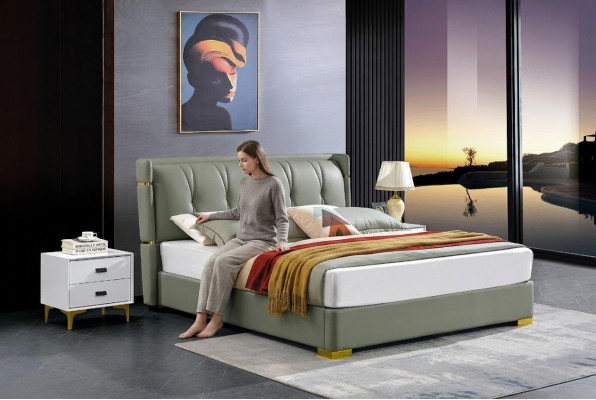Chambre Lit en bois Vrai lit Lits Hôtel 180x200 Bois massif