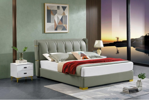 Chambre Lit en bois Vrai lit Lits Hôtel 180x200 Bois massif