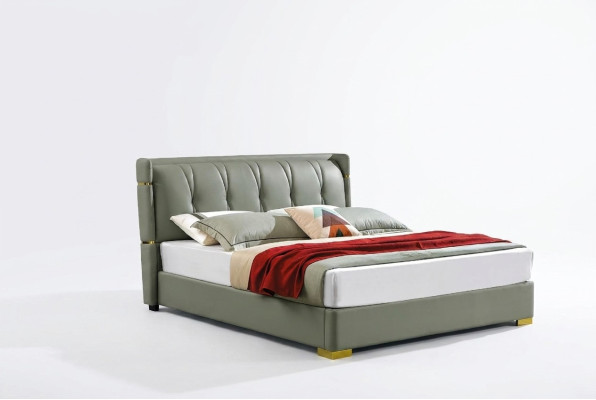 Lit design 2x Table de chevet 3 pièces. Ensemble de chambre à coucher de luxe complet neuf