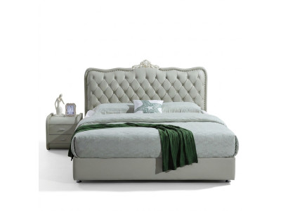 Lit en cuir Chambre Complet Lit 3 pcs. Suite Hôtel Ensembles Tables de chevet.